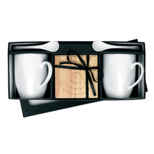 Mug and Coaster Gift Set White