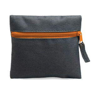 Zippered Square Pouch Orange