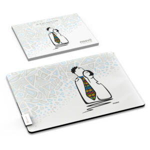 Andy Cartwright Mr & Mrs Smarty Pants Glass Serving Board