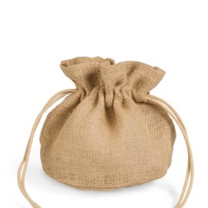 Green Bay Drawstring Jute Pouch