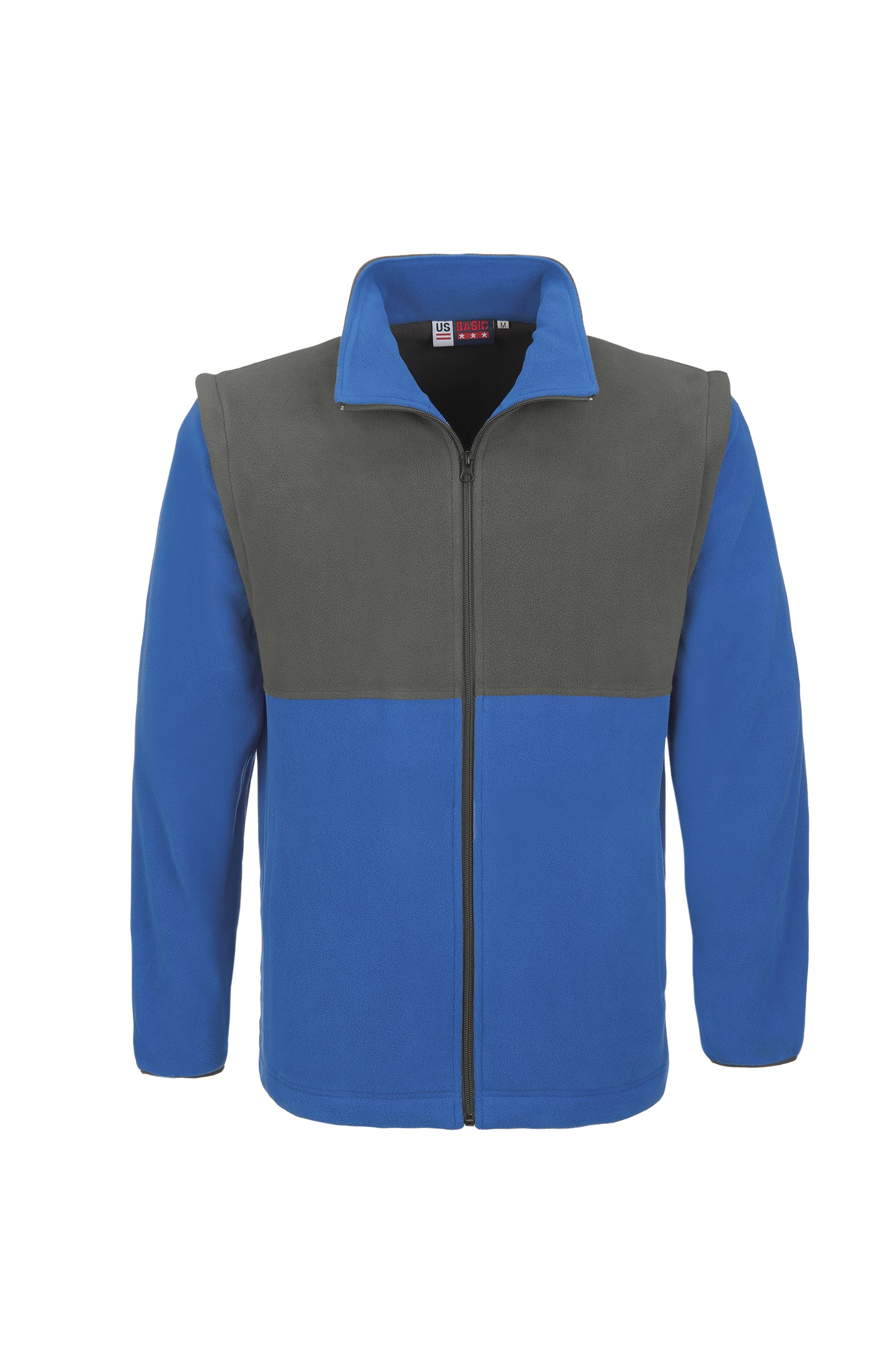Mens Benneton Zip-Off Micro Fleece Jacket