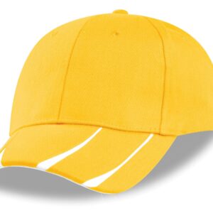Steeldale Heavy Brushed Cotton 6 Panel Cap - Yellow Only