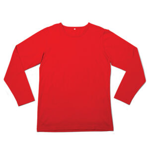 Mens L/ sleeve  T Red