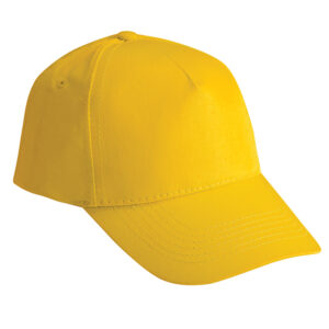 5 Panel Cotton Cap Yellow
