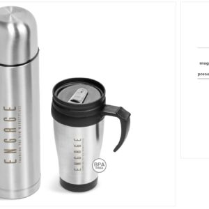 Coffee-&-Me 500Ml Double-Wall Flask & Mug Gift Set