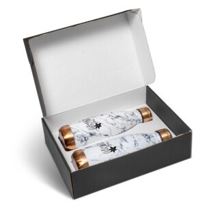 Marble Water Bottle Gift Set - Bronze Only