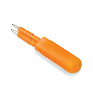 Pen and Pencil Set in Tube Orange