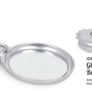 Gloss Compact Brush And Mirror