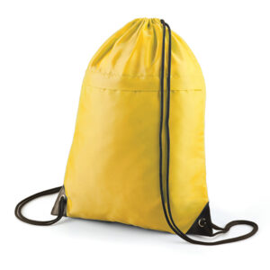 Drawstring with zip Yellow