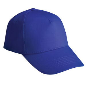 5 Panel Cotton Cap Royal Blue