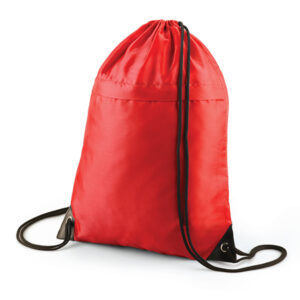 Drawstring with zip Red
