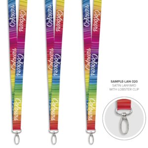 Satin Lanyard With Lobster Clip - Sample