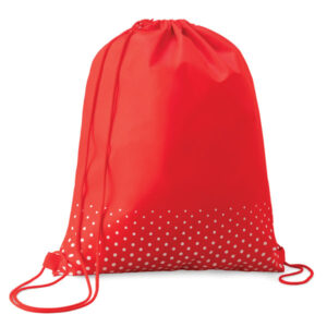 Polka Dot Drawstring Red