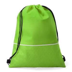 Ridge Drawstring Bag Lime
