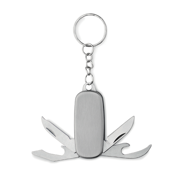 Multi Function Keyring Silver