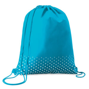 Polka Dot Drawstring Cyan