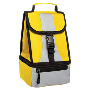 Double Becker Clip Cooler Grey Yellow & Black