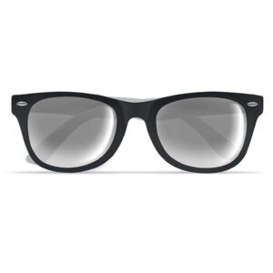 Stylish Sunglasses with Mirrored Lenses Black & White