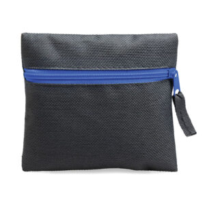 Zippered Square Pouch Blue