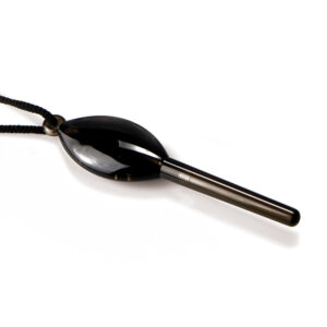 Oval Neck Pen Black