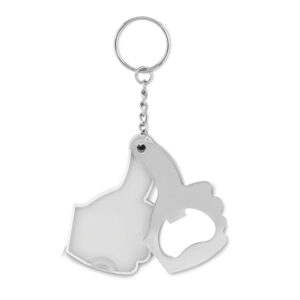 A OK Keyring White