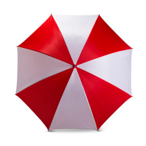 8 Panel Golf Umbrella White & Red