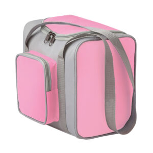 Snack Pack Cooler Grey & Pink