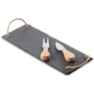 Slate Cheeseboard Set Black