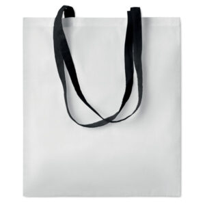Colour Handle Shopper Black