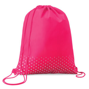 Polka Dot Drawstring Pink