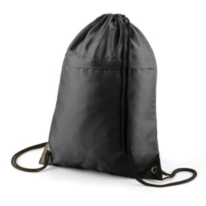 Drawstring With Zip Black