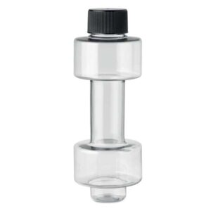Dumbbell Water Bottle Clear