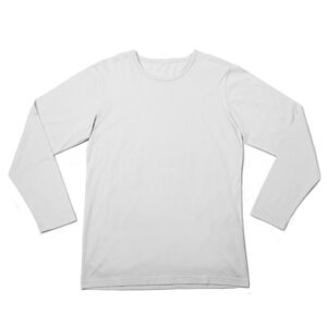 Mens L/ sleeve  T White