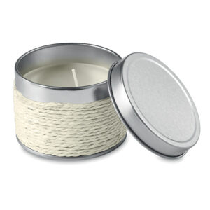 Fragranced Candle In Tin White