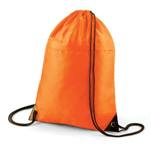 Drawstring with zip Orange
