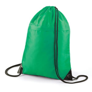 Drawstring with Zip Green