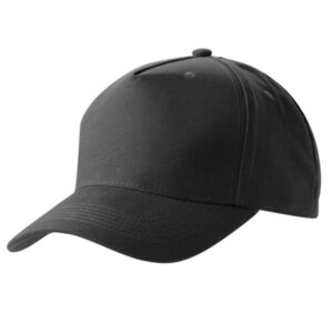 5 Panel Cap Black