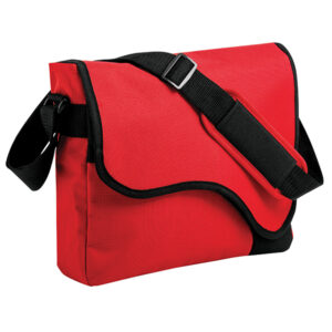 Curvy Conference Satchel Black & Red