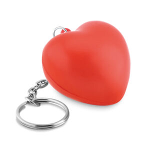 Lovey Stress Ball Keyring Red