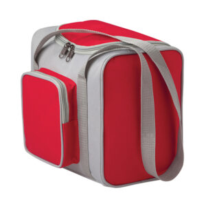 Snack Pack Cooler Grey & Red