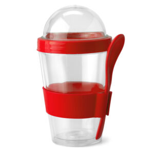 Easy Peasy Breakfast Mug Red