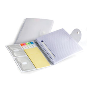 Multi Use Notebook With Clip Closure White