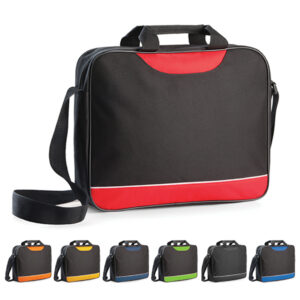 Shorewood Document Bag Black & Yellow B