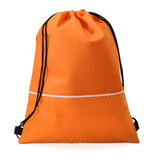 Ridge Drawstring Bag Orange