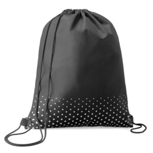 Polka Dot Drawstring Black