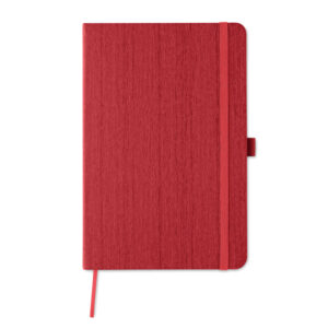 Wood Finish Notebook Red